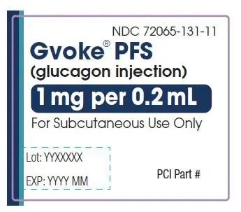 PFS 1 mg device label